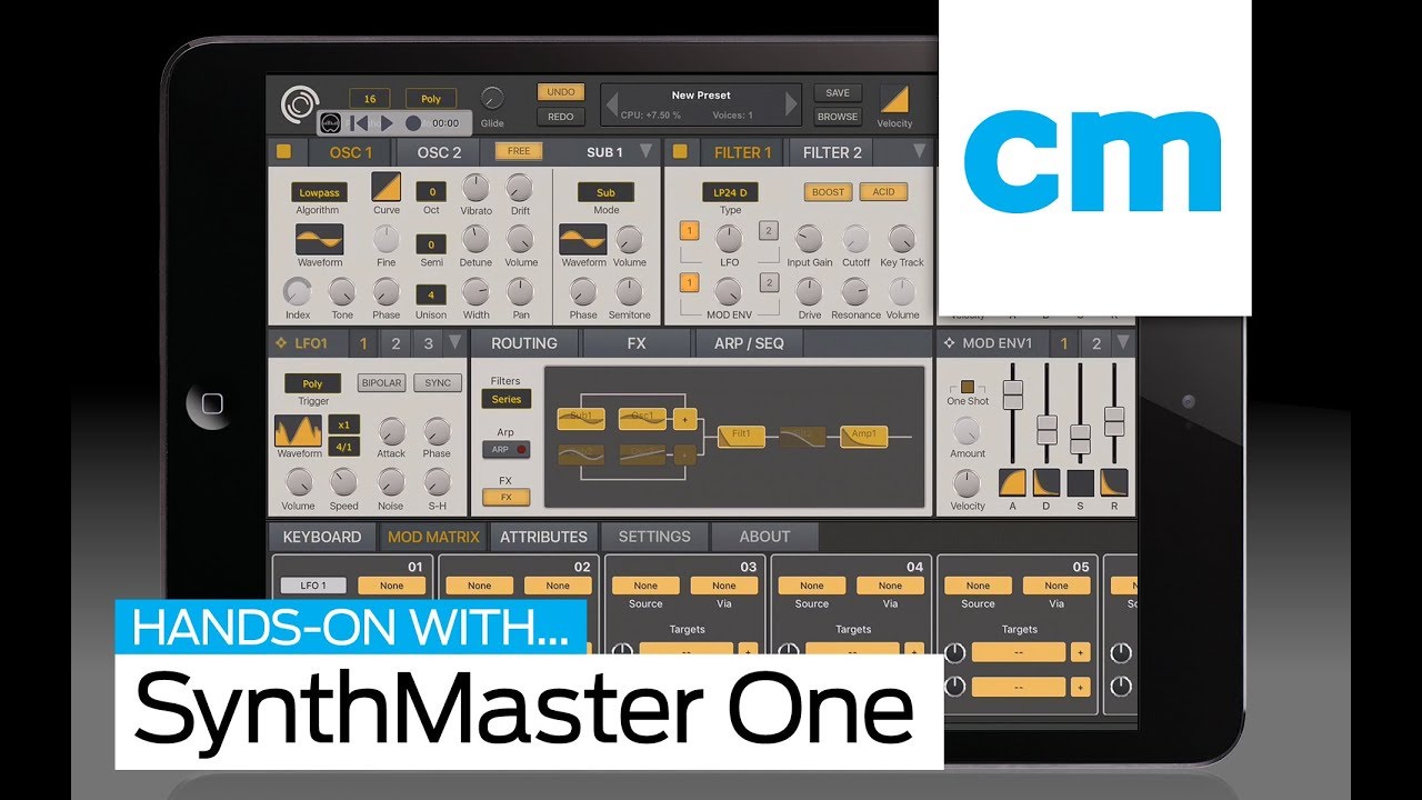 SynthMaster One for iOS | Hands-On with Computer Music magazine