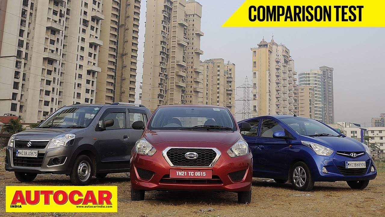 Datsun Go Vs Hyundai Eon Vs Maruti Wagon R | Comparison Test | Autocar India