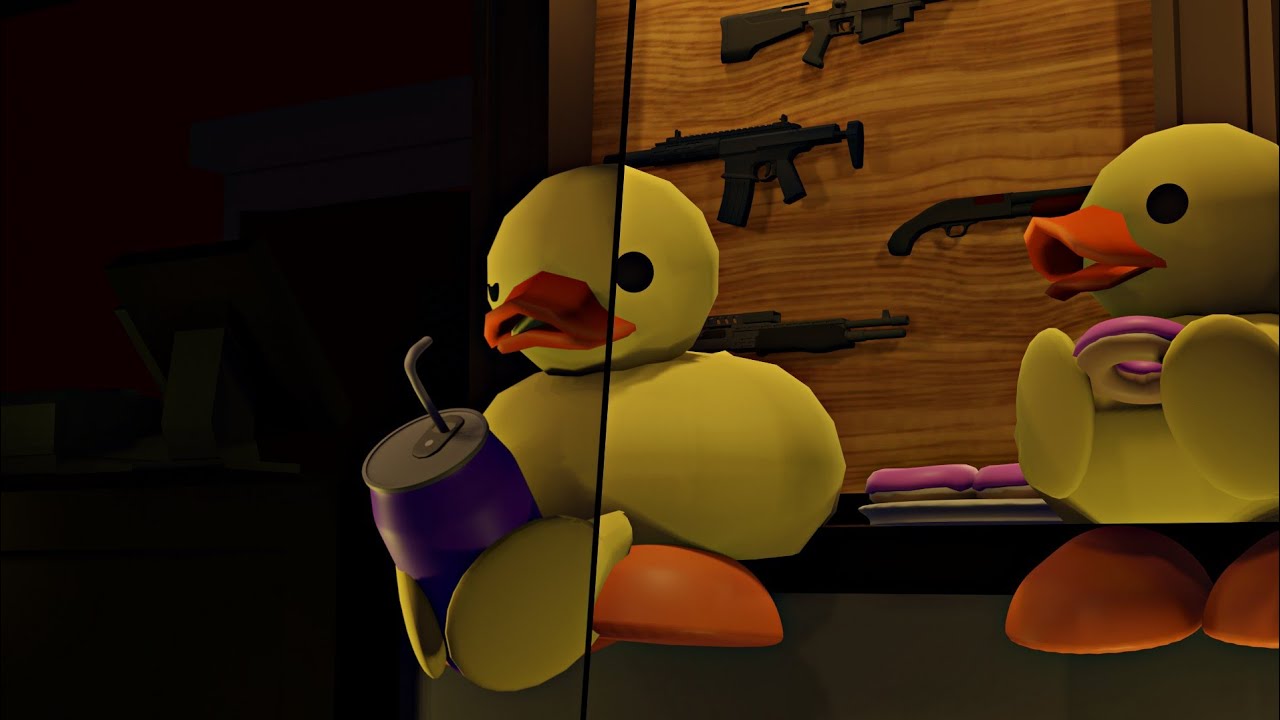 Duck Eating Alone :(