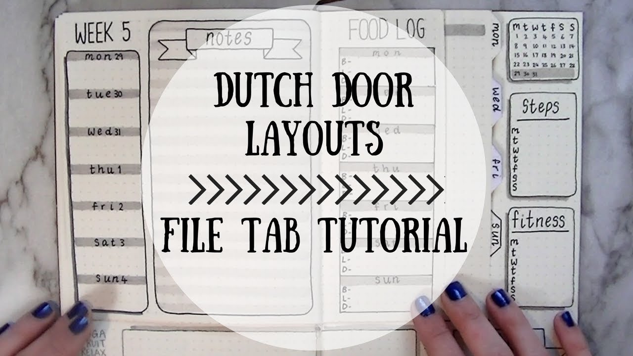 Bullet Journal || Dutch Door Tutorial Part 3