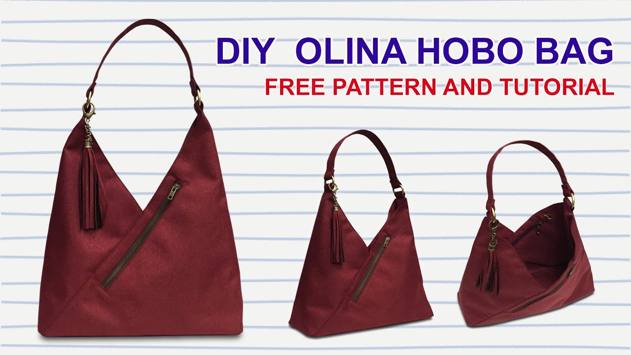 DIY How to make Kipling Olina Inspired Bag - Tutorial Cara Membuat Tas Hobo - Making with Miko Craft