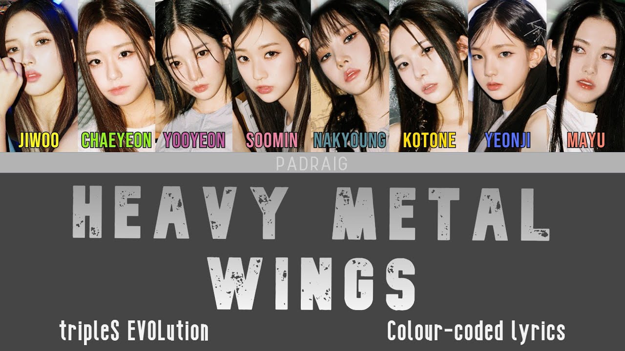 tripleS(트리플에스) EVOLution - 'Heavy Metal Wings' Colour-coded lyrics
