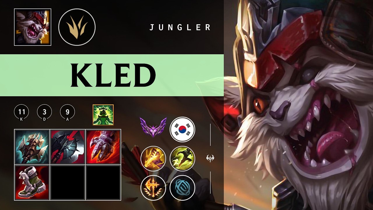 Kled Jungle vs Zaahen - KR Master Patch 26.04