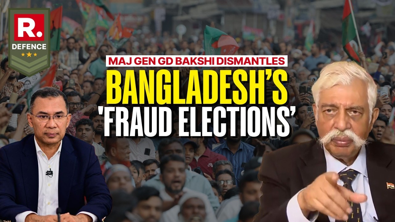 Major General GD Bakshi breaks down Bangladesh's sham election, Yunus called out as US agent