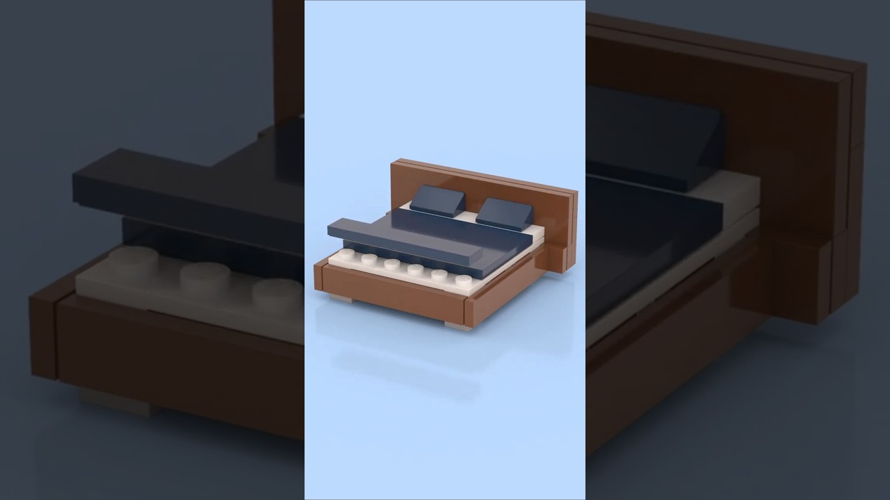LEGO Mini Modern Futon Bed 🛏️✨ Tiny Build, Big Comfort! 🧱🌙 #legoshorts #legomoc #legoanimation