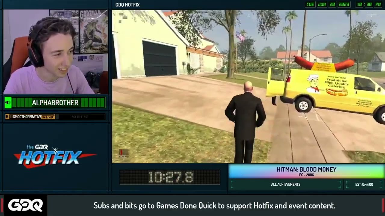 Hitman: Blood Money - GDQ Hotfix 2023 | All Achievements Speedrun in 45:53