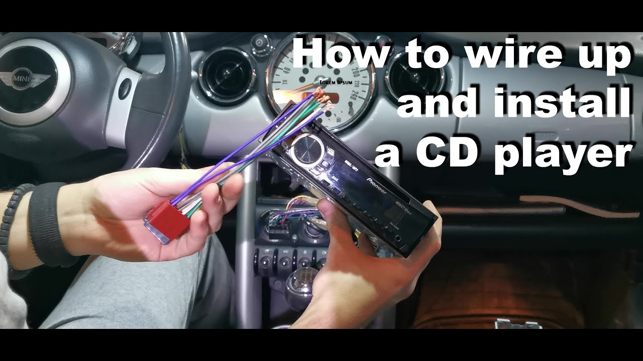 Kako povezati i ugraditi cd plejer / How to wire up and install a CD player