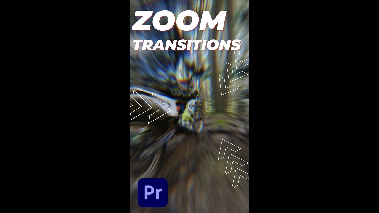 1 minute Premiere Pro - ZOOM Transitions #shorts