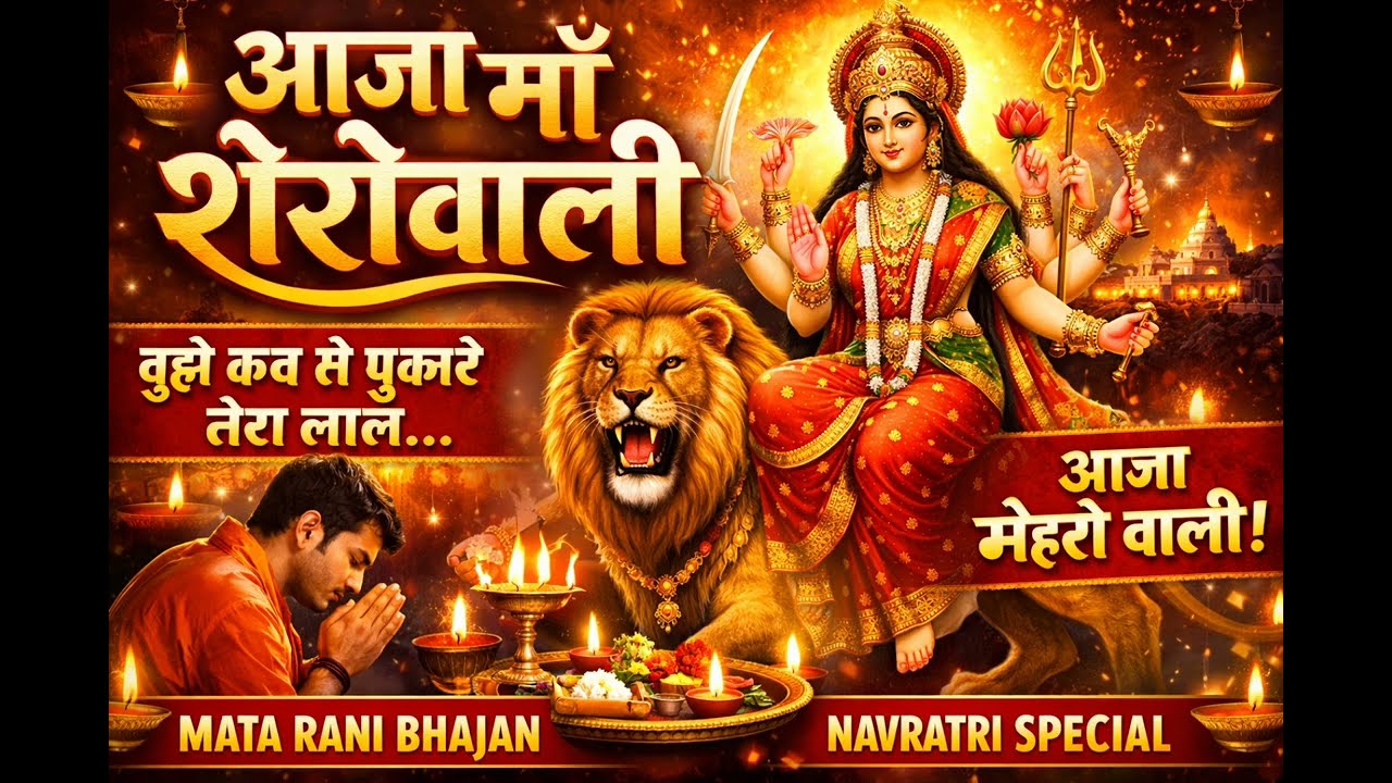 Aaja Maa Sherowali | तुझे कब से पुकारे तेरा लाल | Mata Rani Bhajan | Durga Mata Bhajan | Navratri Bh