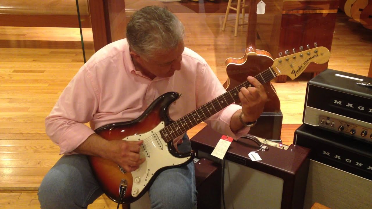 Rudy plays a 1969 Fender Strat