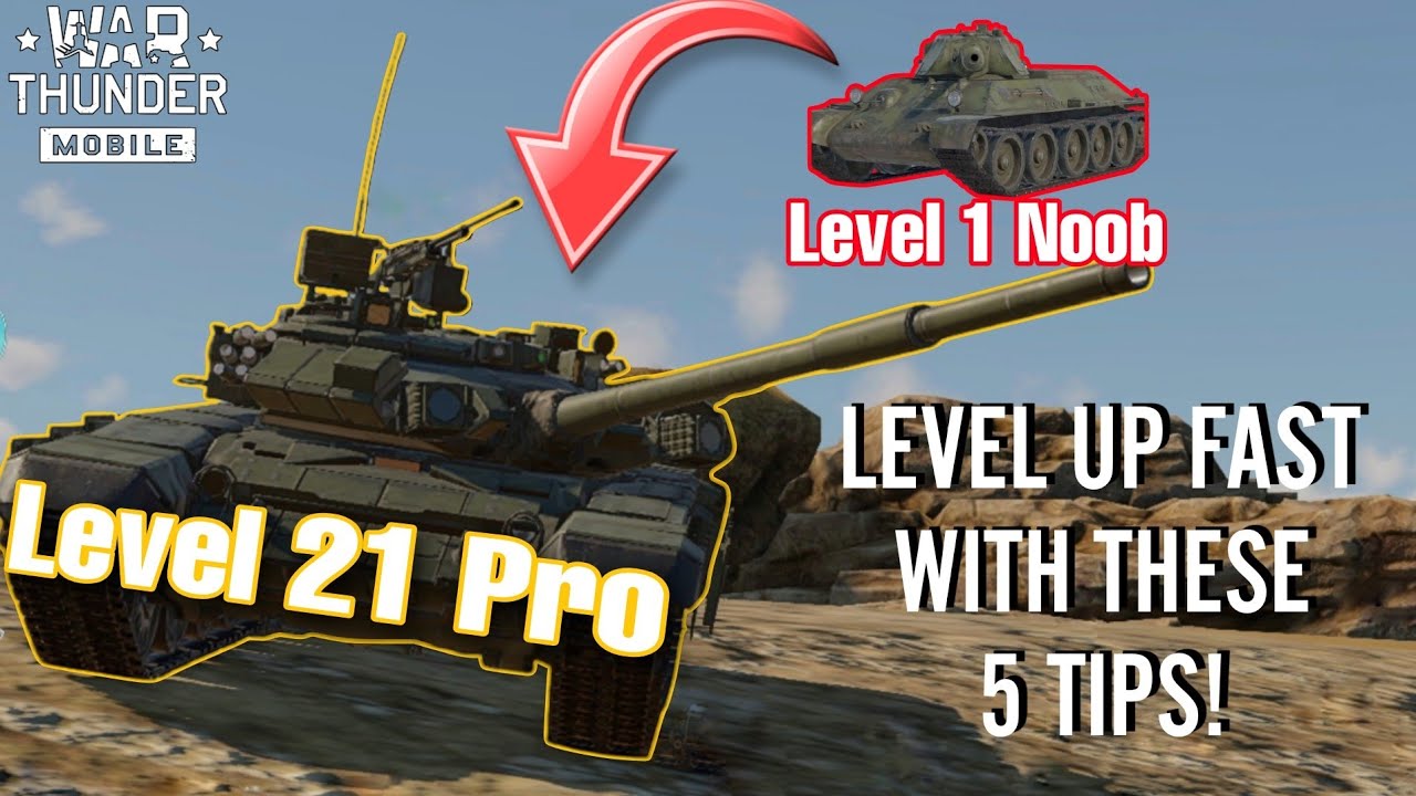 Как быстро повысить уровень в War Thunder Mobile!