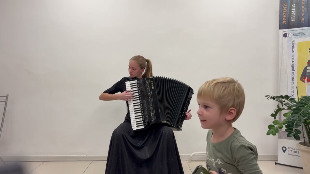 Д. Бартон Токката и фуга d-moll. Аккордеон Дарья Путниньш, 13 лет 