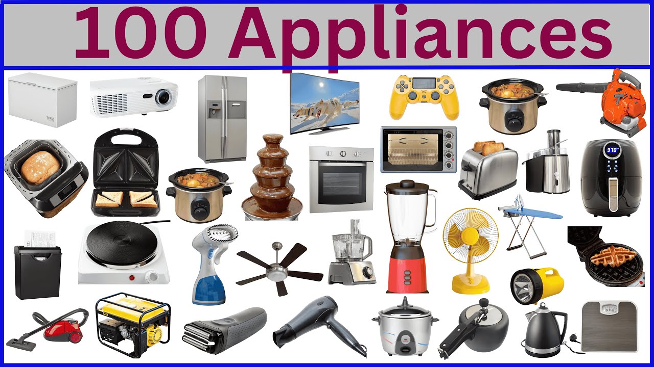 Master 100 Appliance Names in Just One Video
