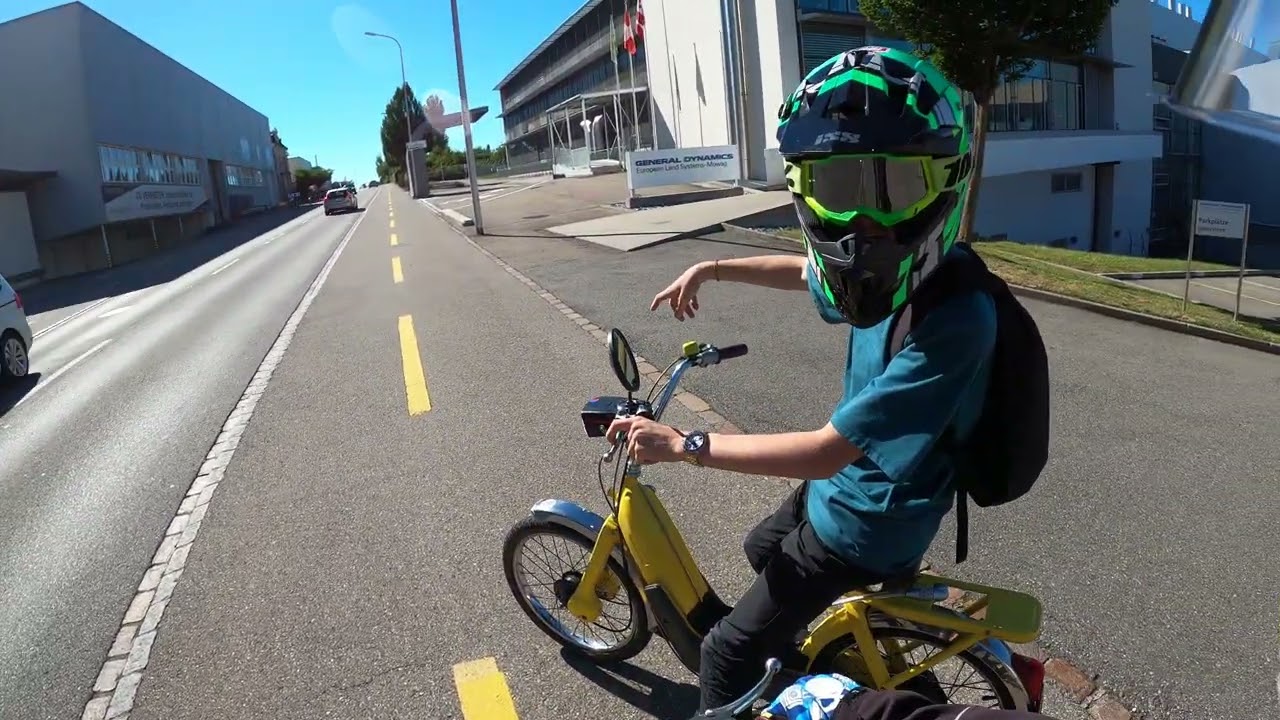 von Deutschland in die Schweiz fahren mit töffli