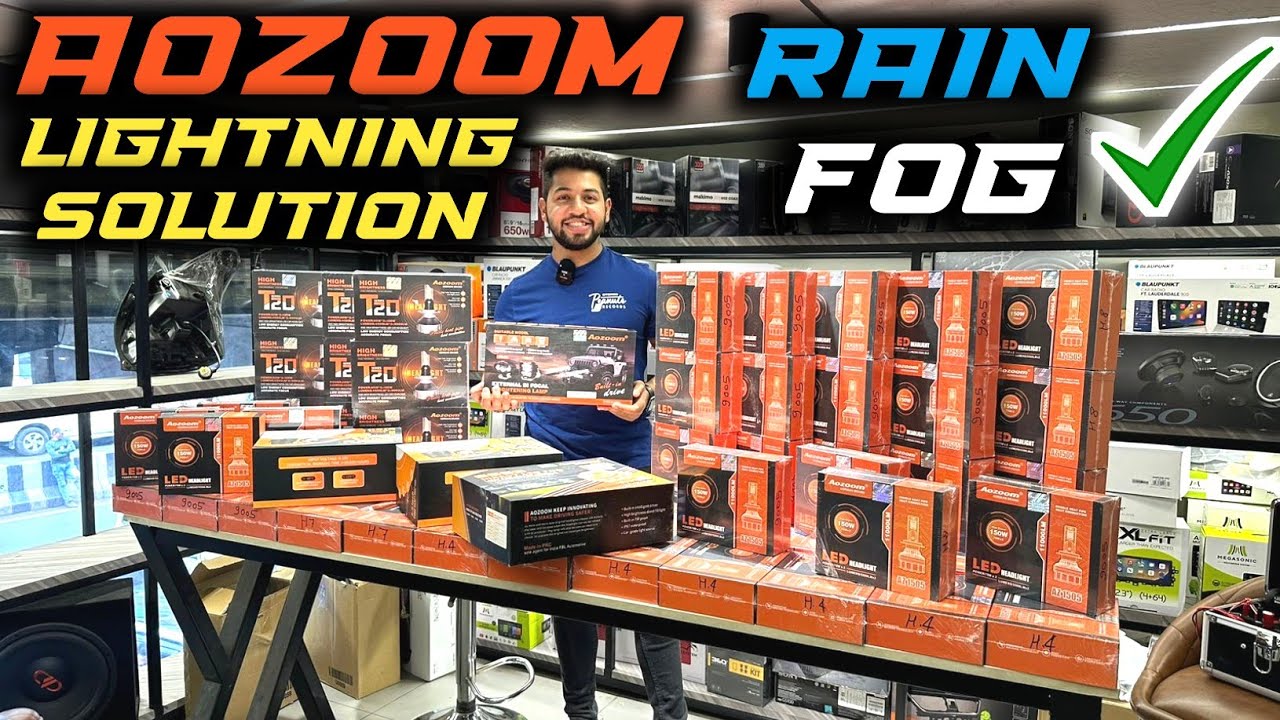 Best Led Lights for Your Car in Indore😍 | Led vs Halogen?🤔 | Aozoom German✅