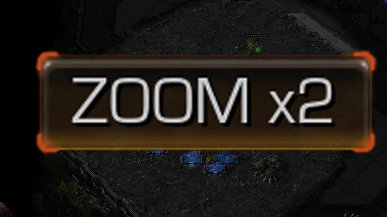 StarCraft 2, But everything is zoomed out.