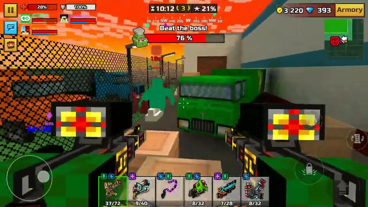 Winning Hard Raid! JustSpawn & Meteorka_5 - Pixel Gun 3D
