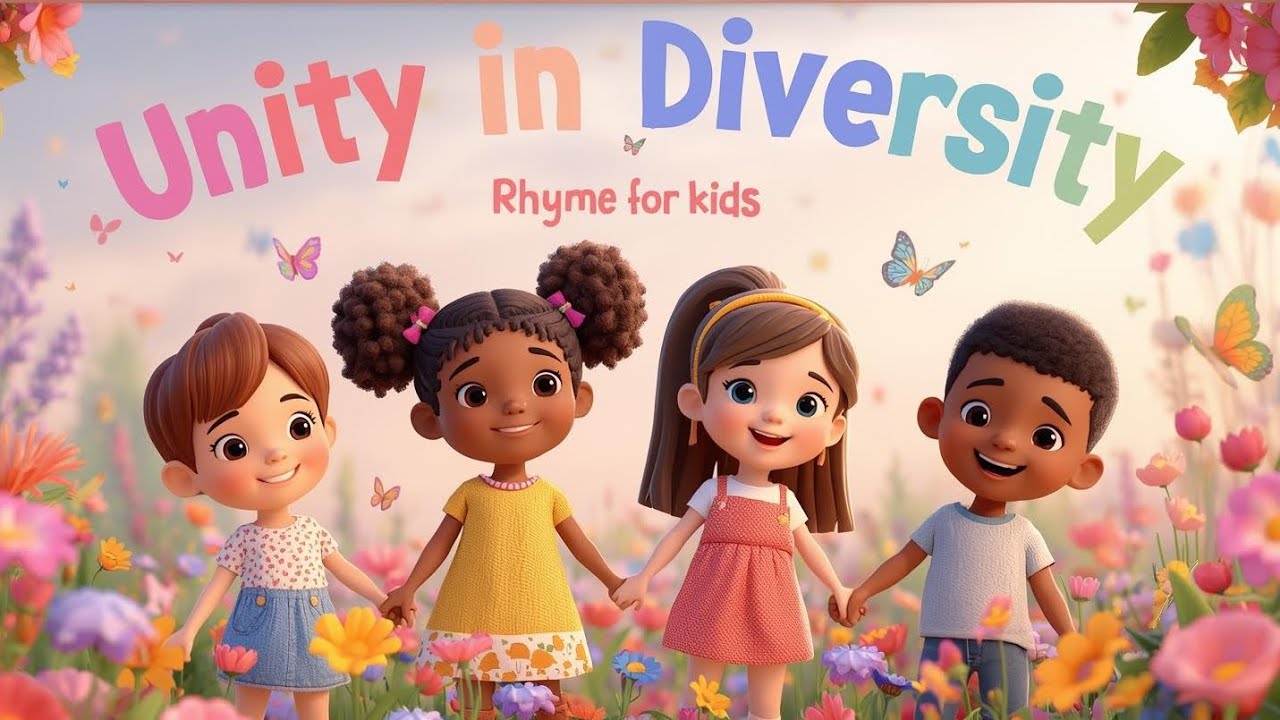 Unity in Diversity 🎶✨ | Peace and Harmony Rhyme for Kids 🕊️