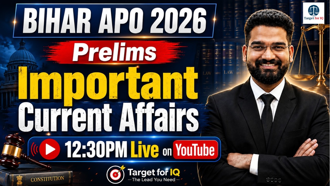 Bihar APO 2026 | Prelims |  Important Current Affairs Rapid Revision |  #biharapo #biharapo2026