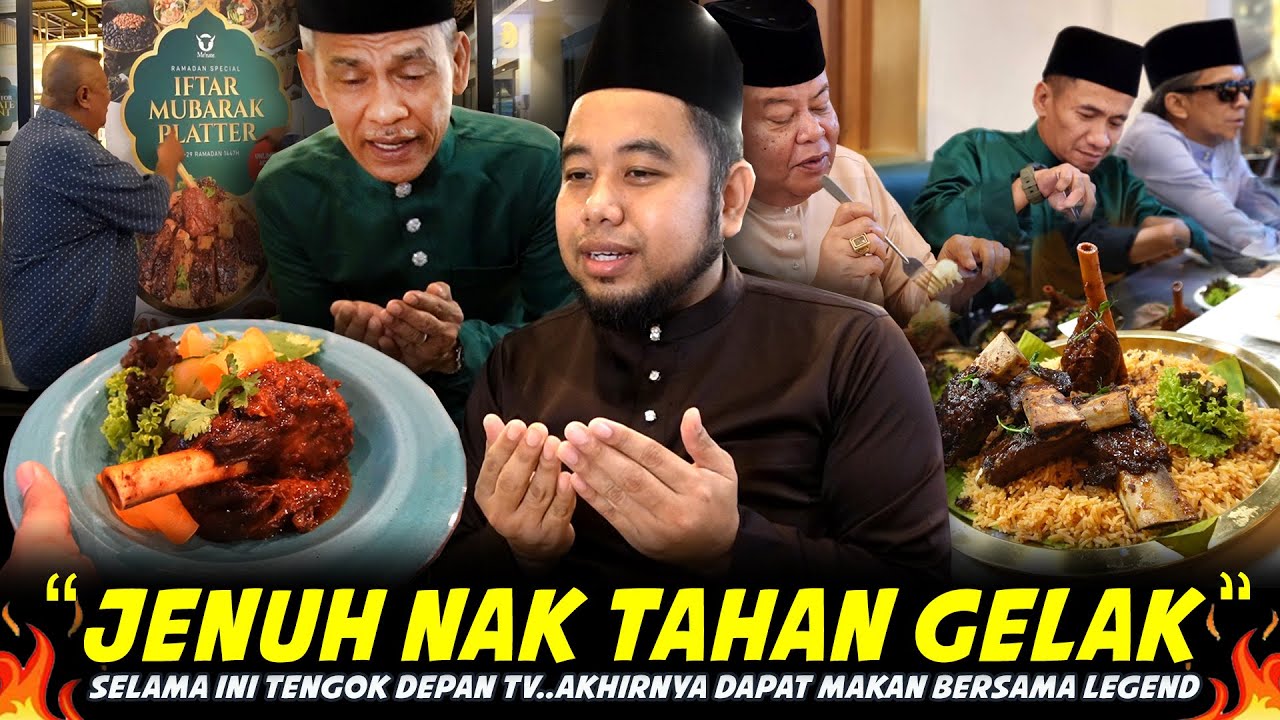 PENAT AKU GELAK..Ini Perangai Sebenar Pelawak Legend SENARIO...Pre Buffet Ramadan MENATE STEAKHUB