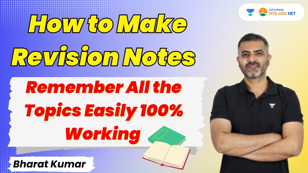 How to Make Revision Notes | Remember All the Topics Easily 100% Working | Bharat Kumar