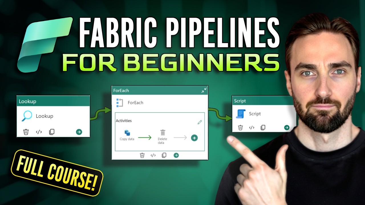 Microsoft Fabric Pipelines Full Course | Beginner to Pro (2.5 Hours)