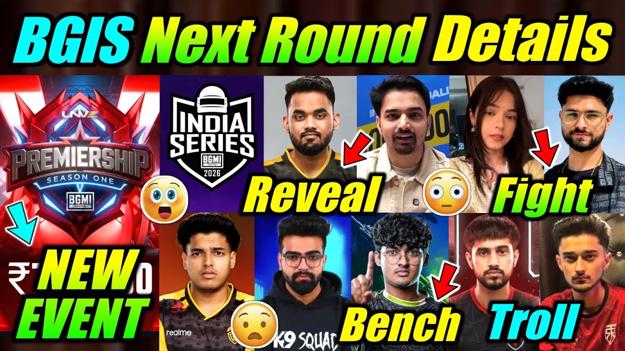 Bgis Next Round & New Event Details 🔥 Goblin Bench, Trolls 😳 Godl Mistakes, Sheek, News 