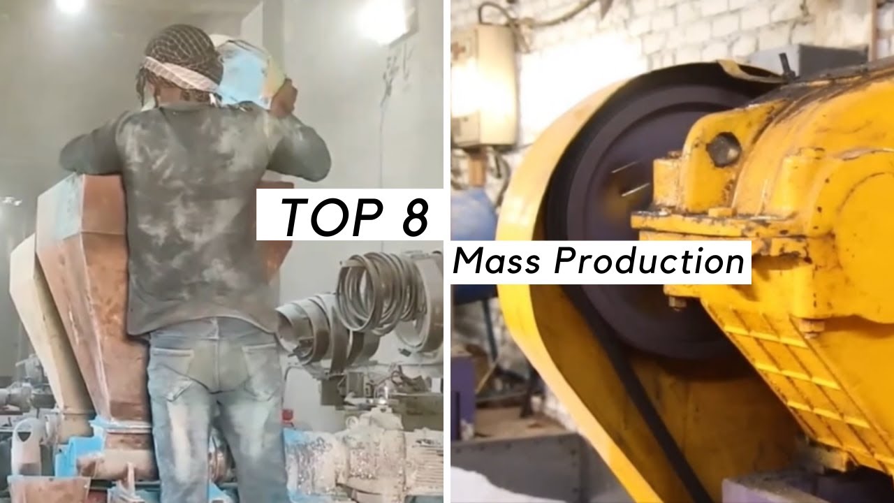 Top 8 Incredible Mass Production | Amazing manufacturing Process | Interesting Factory Work