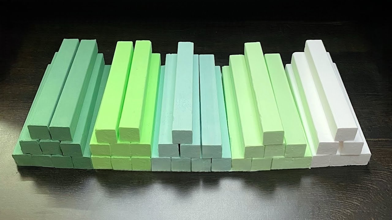 ASMR Sounds ~ Baking Soda Green🫛 satisfying ~  relax 