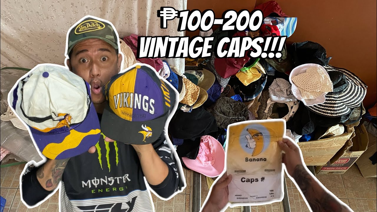 ₱100-200 Vintage Caps!?? SOLID ANG MURA!! Banana Caps Bale! Lason Edition Ep. 58
