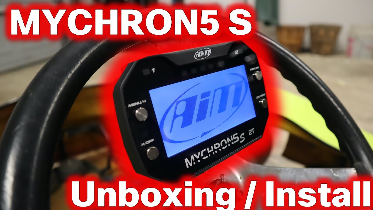 AIM Mychron 5S Unboxing and Install on the Kart
