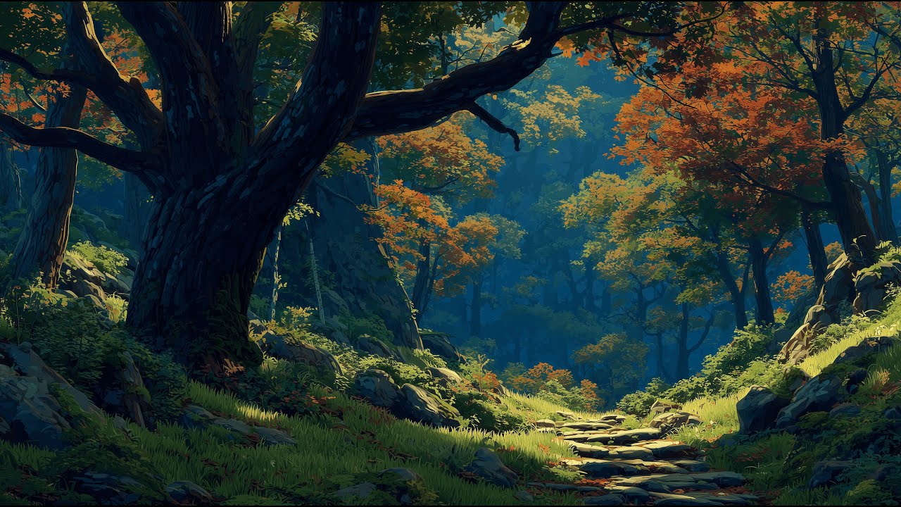 Ancient Forest - Peaceful Fantasy Music & Autumn Forest Ambience 🍂