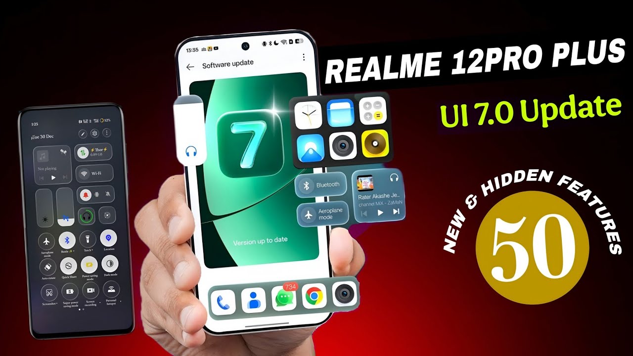Realme 12 Pro Plus Realme UI 7.0 with Android 16 Update - Big Changes 50+ New Features Explained ⚡