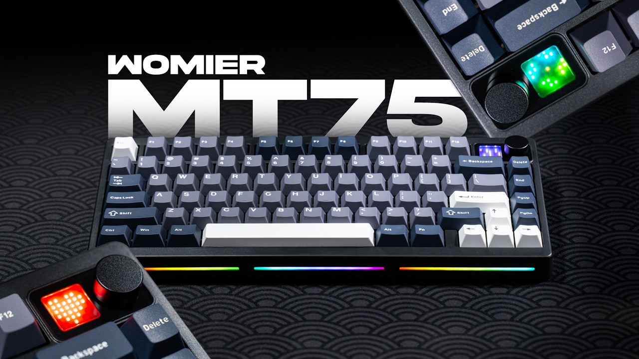 Обзор и тестирование звука клавиатуры Womier MT75: 75% клавиатура THOCKY с потрясающей RGB-подсве...