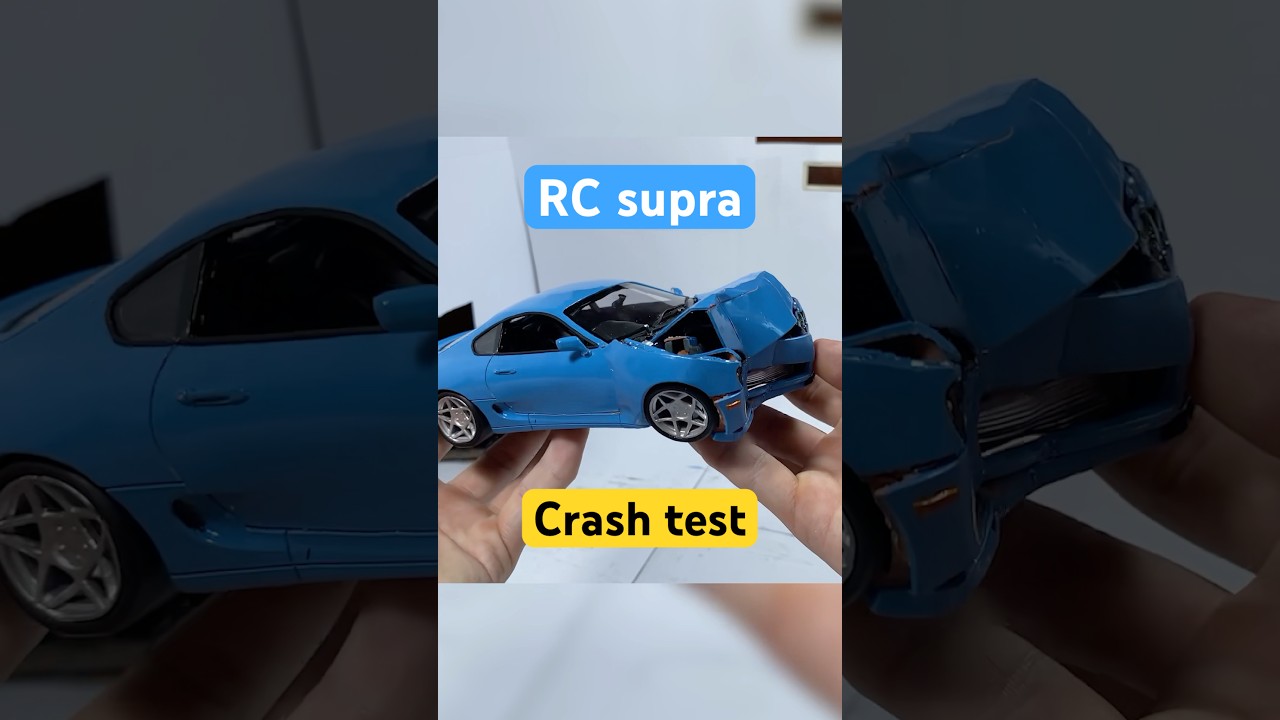 RC Toyota Supra vs Real Toyota Supra SAFETY Showdown
