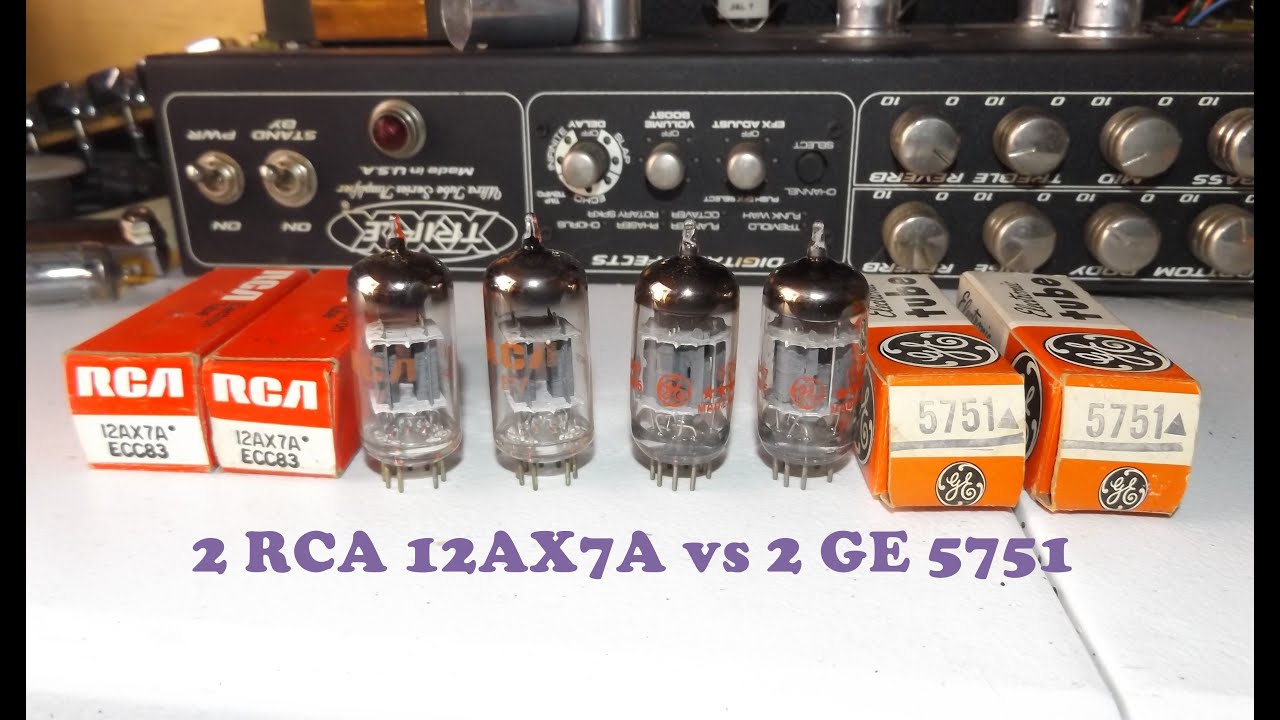 2 GE 5751 vs 2 RCA 12AX7A NOS Tube Tone Comparison