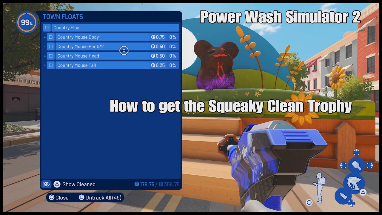 Power Wash Simulator 2 How get the Squeaky Clean Trophy