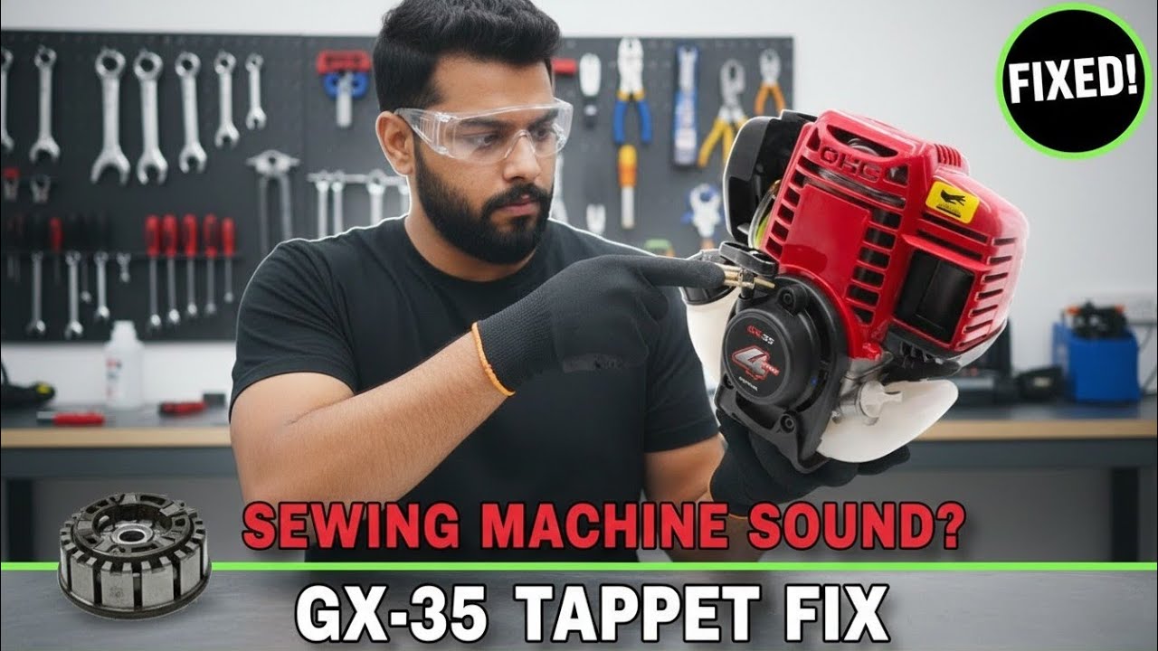 Brush cutter repair Honda, Bajaj GX 35 | How to fix tappet noise | How to replace clutch 