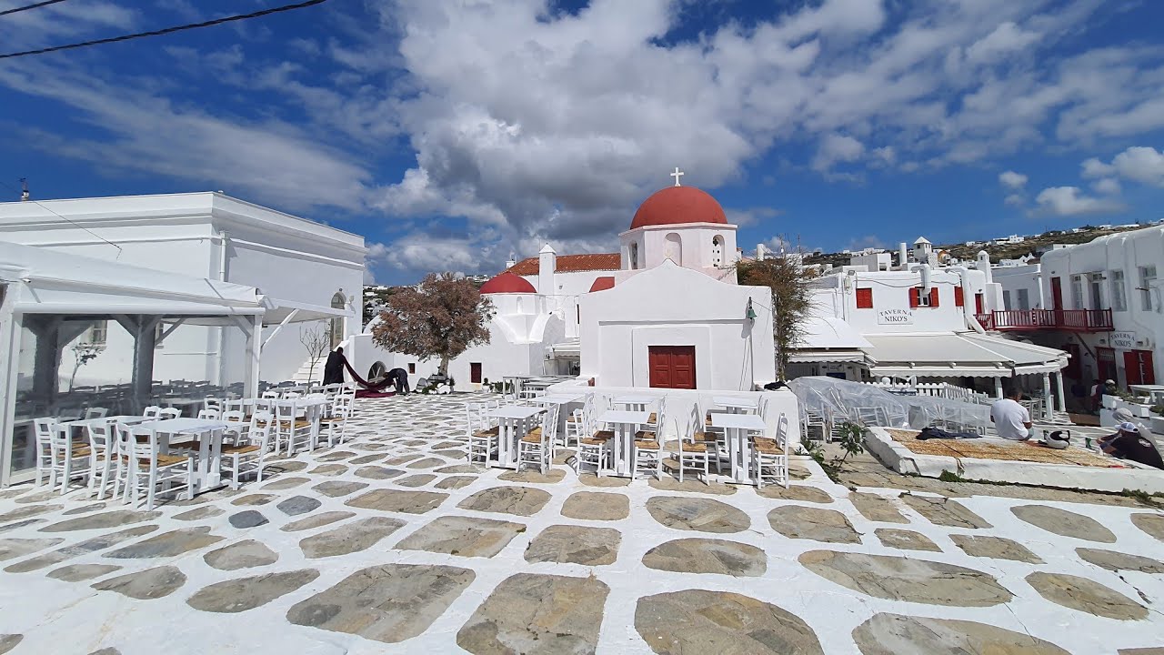 MYKONOS GREECE Picturesque Town Walk [4K] in April 2025 - Spectacular Mykonos Streets