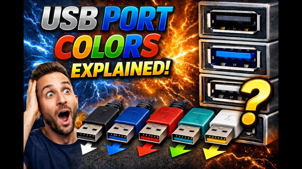 USB Color Code Explained: Choose the FASTEST Port Every Time! @novatech2 @shorts