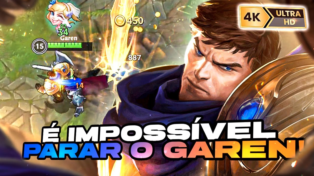 FAÇA ISSO DE GAREN EM QUALQUER ELO E ACABE COM O JOGO | LOL WILD RIFT