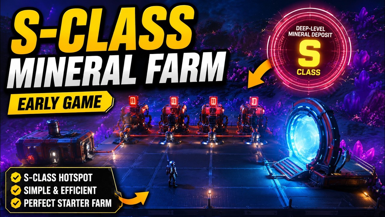 No Man&rsquo;s Sky: Simple S-Class Mineral Extractor Farm for Early Game Players