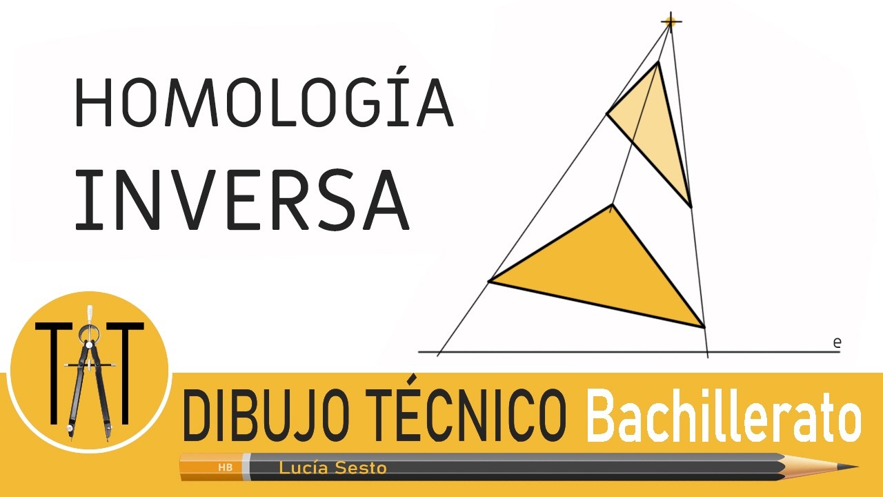 HOMOLOGIA INVERSA: Transformaciones geométricas proyectivas. Dibujo técnico.