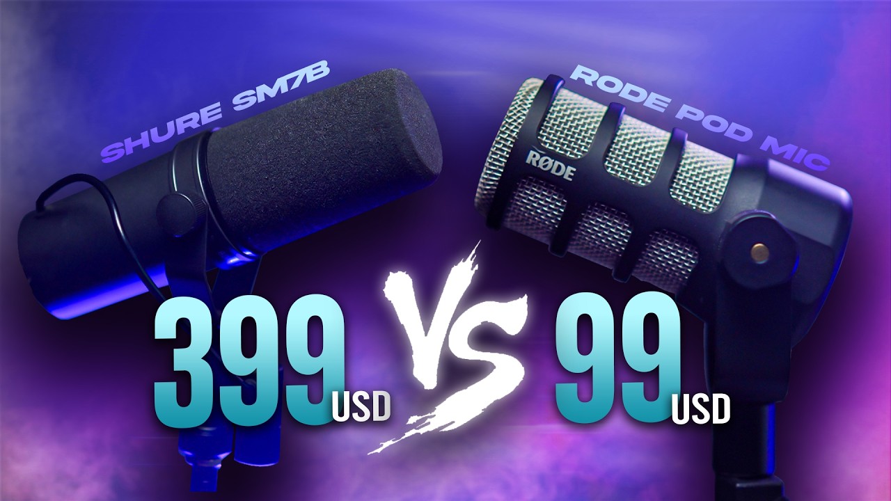 Rode PodMic vs Shure SM7b - Comparación y Prueba de Audio