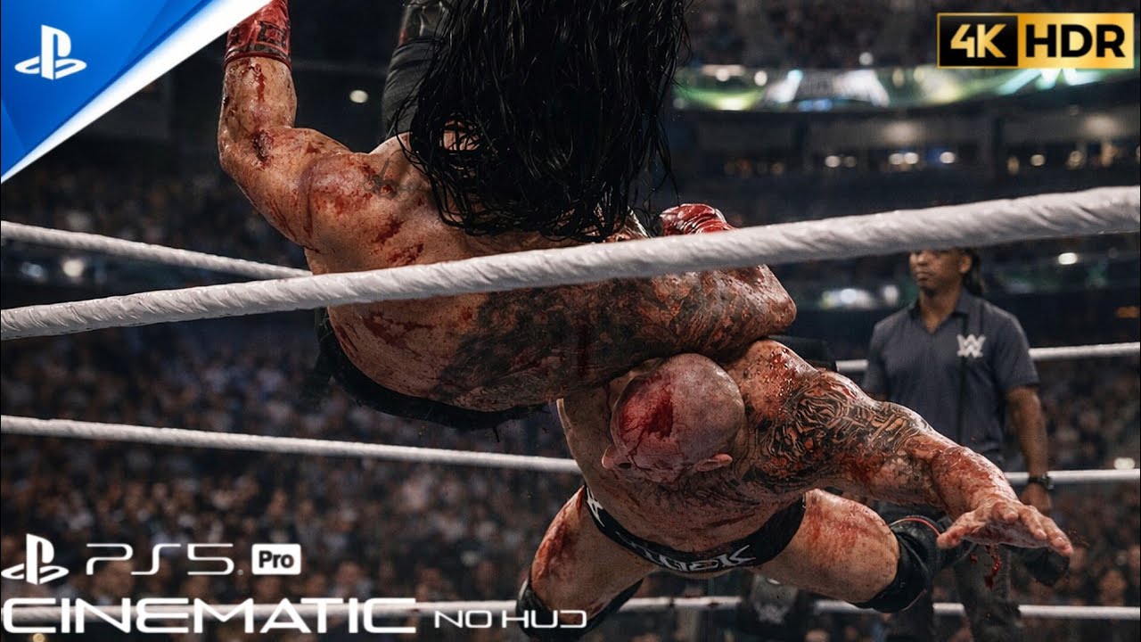 The Rock vs Roman Reigns – WrestleMania | WWE 2K25 | PS5 PRO 4K | Cinematic No HUD