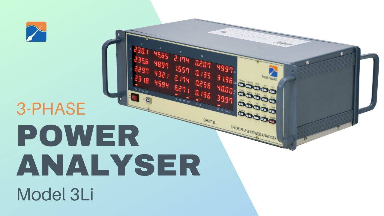 Three Phase Power Analyser || DPATT-3Li||  @TRUSTWARETECHNOLOGIES