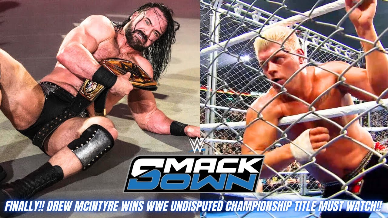FINALLY!! DREW MCINTYRE WINS WWE UNDISPUTED CHAMPIONSHIP TITLE AGAINST CODY RHODES MUST WATCH!!