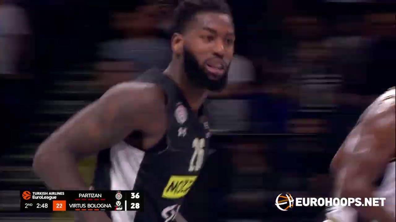 Partizan Mozzart Bet Belgrade - Virtus Segafredo Bologna 90-62: Mathias Lessort (14 points)