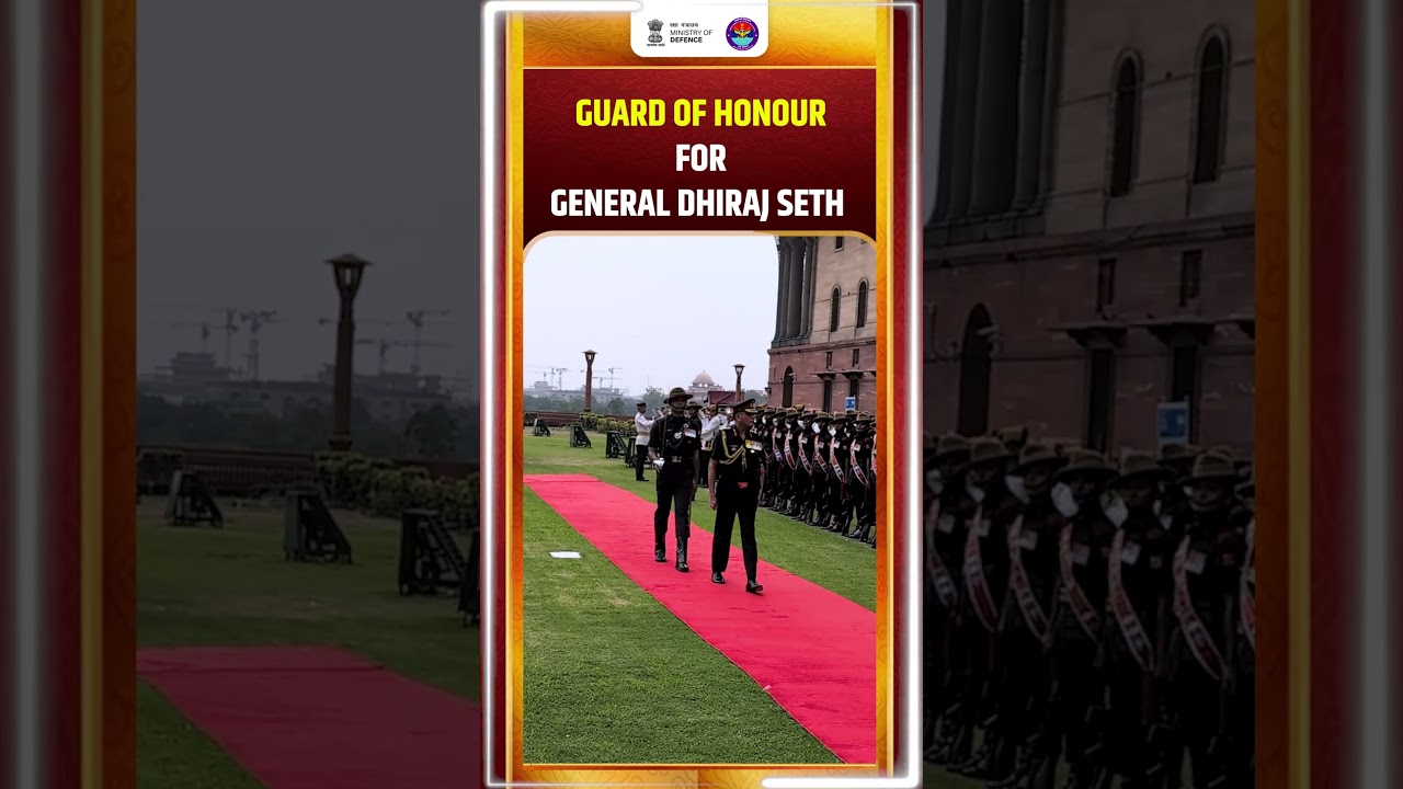 Guard of honour for General Dhiraj Seth | COAS | Indian Army