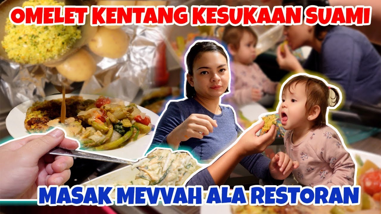 OMELET KENTANG DAN BAKWAN GORENG SPESIAL BIKIN ANAK & SUAMI LAHAP MAKAN NYA DONG :))